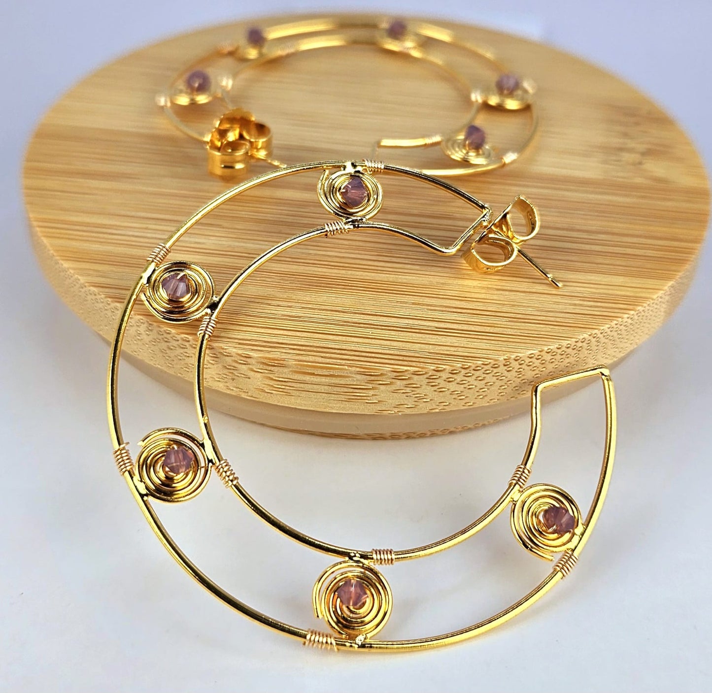 Tolimas Gold Hoop Earrings with CRYSTALLIZED™ – Swarovski Elements