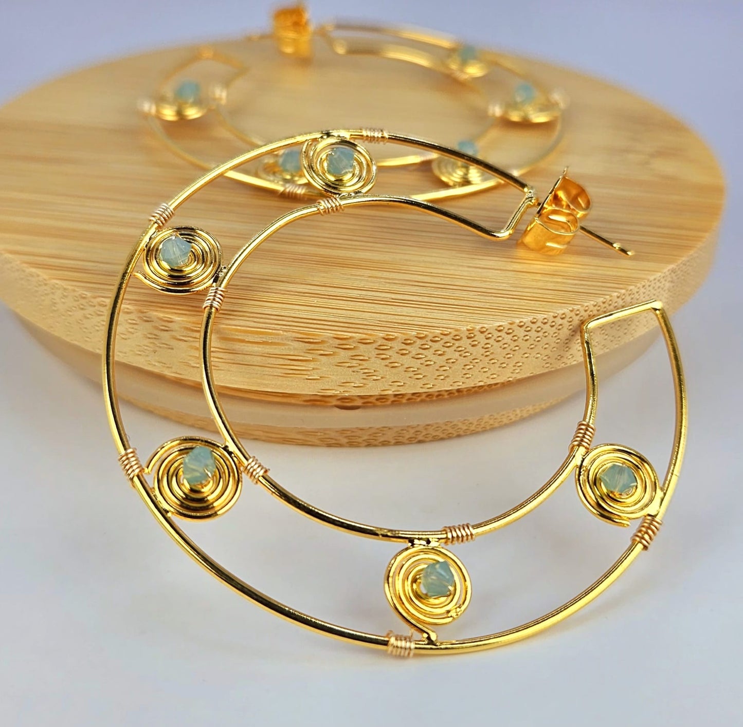 Tolimas Gold Hoop Earrings with CRYSTALLIZED™ – Swarovski Elements - Mia Sophia Design