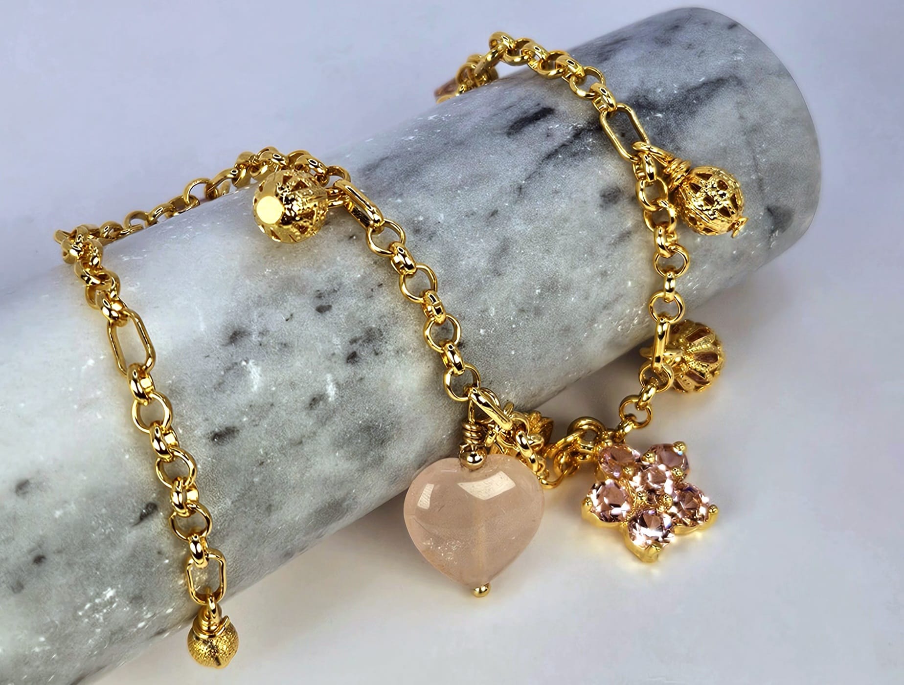 Pink Heart Bracelet - Mia Sophia Design